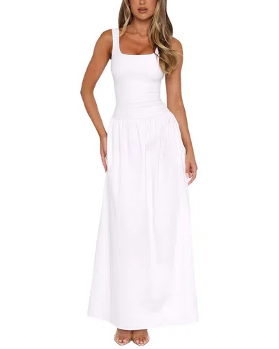 Monique Lagarde Solid Maxi Dress In White