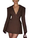 Monique Lagarde Solid Mini Dress