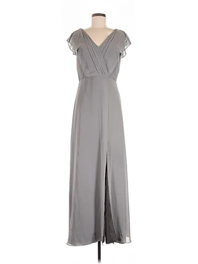Pre-owned Monique Lhuillier Casual Dress In Gray