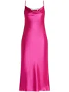 Monique Lhuillier Cowl Neck Slip Dress In Rosa