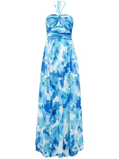 Monique Lhuillier Emilia Maxi Dress In Multi