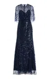 Monique Lhuillier Moda Operandi In Blue