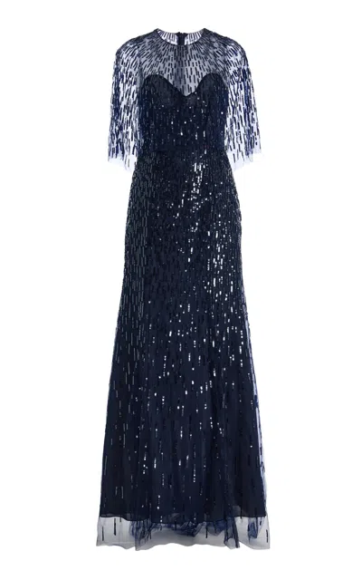 Monique Lhuillier Moda Operandi In Blue