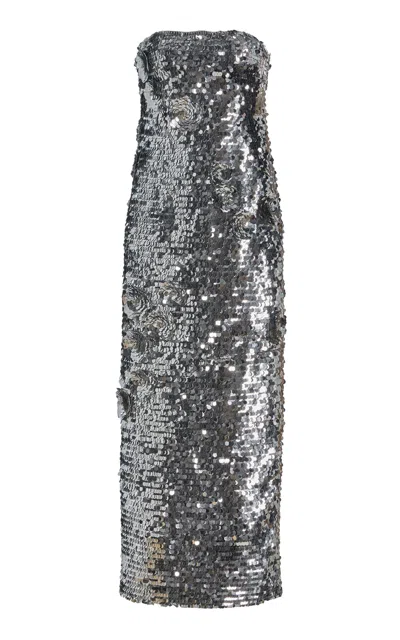 Monique Lhuillier Moda Operandi In Metallic