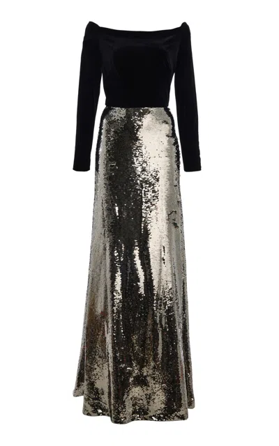 Monique Lhuillier Moda Operandi In Silver