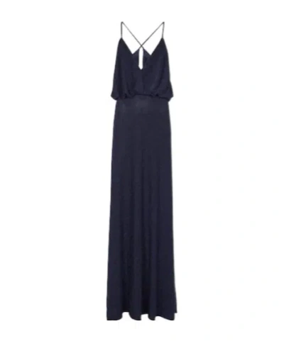 Monique Lhuillier Plunge-neck Gown In Black