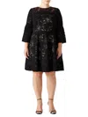Monique Lhuillier Women's Lace A Line Dress In Black
