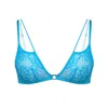 Monique Morin Lingerie Women's Amphitrite Bralette Blue Flame In Blue