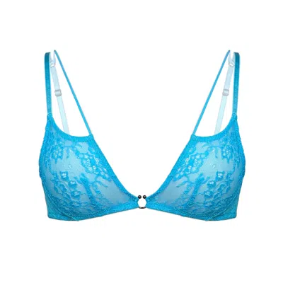 Monique Morin Lingerie Women's Amphitrite Bralette Blue Flame