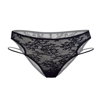 Monique Morin Lingerie Women's Amphitrite Low Rise Cheeky Panty Black