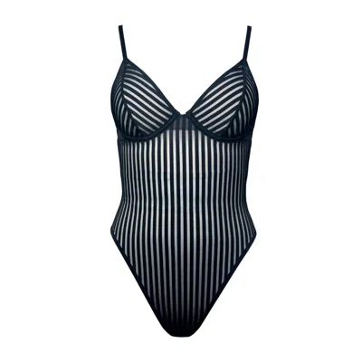 Monique Morin Lingerie Women's Black Vertigo Wired Bodysuit