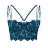 Monique Morin Lingerie Women's Blue Frisson Bustier Tourmaline In Blue
