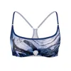 Monique Morin Lingerie Women's Blue Storm Scoop Neck Bralette In Blue