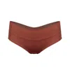 Monique Morin Lingerie Women's Brown Core Low Rise Hipster Sugar In Brown
