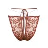 Monique Morin Lingerie Women's Brown Rush Bikini Ouvert Sugar In Brown
