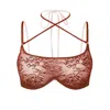 Monique Morin Lingerie Women's Brown Rush Wired Bra Sugar In Brown