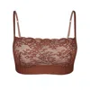 Monique Morin Lingerie Women's Brown Wild Lace Bralette Salted Caramel In Brown