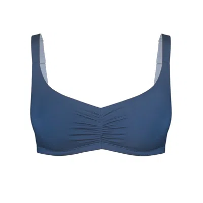 Monique Morin Lingerie Women's Caress Sweetheart Bralette Dark Denim Blue