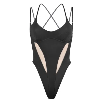 Monique Morin Lingerie Women's Core Illusion Bodysuit Black