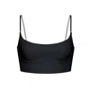 Monique Morin Lingerie Women's Core Long Line Bralette Black In Black