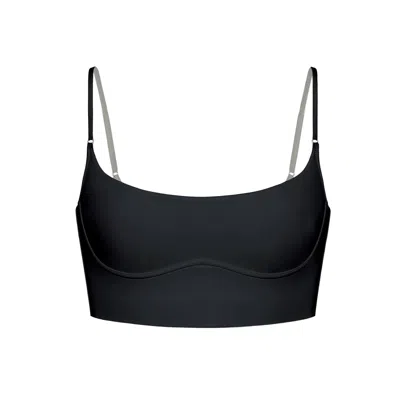 Monique Morin Lingerie Women's Core Long Line Bralette Black