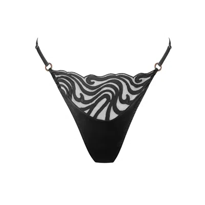 Monique Morin Lingerie Women's Echo Thong Black