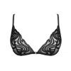 Monique Morin Lingerie Women's Echo Triangle Bralette Black In Black