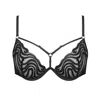 Monique Morin Lingerie Women's Echo Wired Bra Black In Black