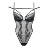 Monique Morin Lingerie Women's Ether Bodysuit Black In Black