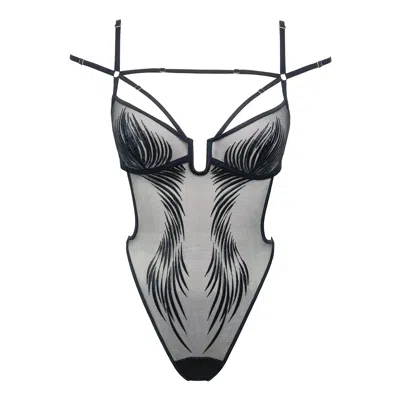 Monique Morin Lingerie Women's Ether Bodysuit Black