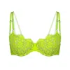 Monique Morin Lingerie Women's Frisson Balconette Bra Acid Green In Green