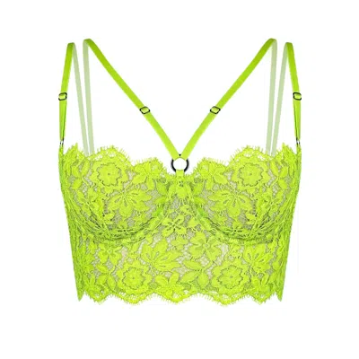Monique Morin Lingerie Women's Frisson Bustier Acid Green