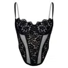 Monique Morin Lingerie Women's Frisson Corset Black In Black