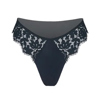 Monique Morin Lingerie Women's Frisson Hi Leg Panty Black