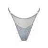Monique Morin Lingerie Women's Grey Core Adjustable Thong Fog In Grey
