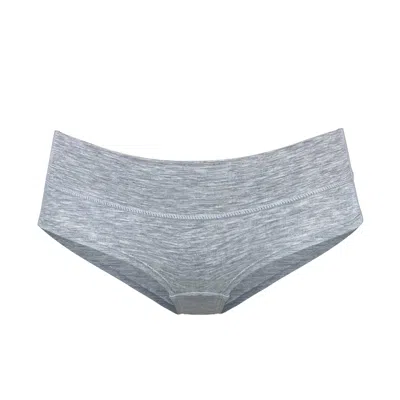 Monique Morin Lingerie Women's Grey Core Low Rise Hipster Fog