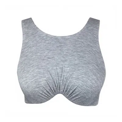 Monique Morin Lingerie Women's Grey Core Wired Bra Top Fog