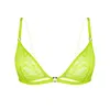 Monique Morin Lingerie Women's Hologram Bralette Acid Green