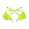 Monique Morin Lingerie Women's Hologram Skirted Harness Acid Green
