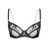 Monique Morin Lingerie Women's Moonstruck Balconette Bra Black In Black
