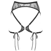 Monique Morin Lingerie Women's Moonstruck Lace Harness Black In Black