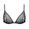 Monique Morin Lingerie Women's Moonstruck Triangle Bralette Black In Black