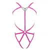 Monique Morin Lingerie Women's Pink / Purple Frisson Body Harness Electric Magenta In Pink/purple