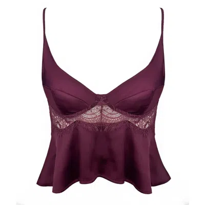 Monique Morin Lingerie Women's Pink / Purple Moonstruck Camisole Velvet In Pink/purple