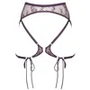 Monique Morin Lingerie Women's Pink / Purple Moonstruck Lace Harness Velvet In Pink/purple
