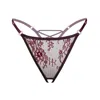 Monique Morin Lingerie Women's Pink / Purple Moonstruck Thong Ouvert Velvet In Pink/purple