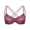 Monique Morin Lingerie Women's Red Rush Sweetheart Velvet In Red