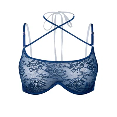 Monique Morin Lingerie Women's Rush Wired Bra Denim Blue