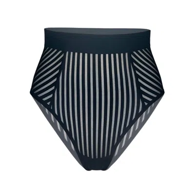 Monique Morin Lingerie Women's Vertigo Hi Waisted Brief Black