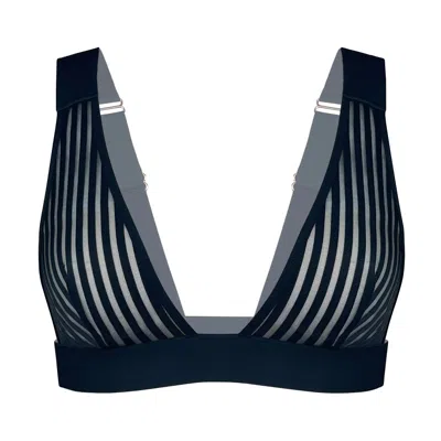 Monique Morin Lingerie Women's Vertigo V Neck Bralette Black